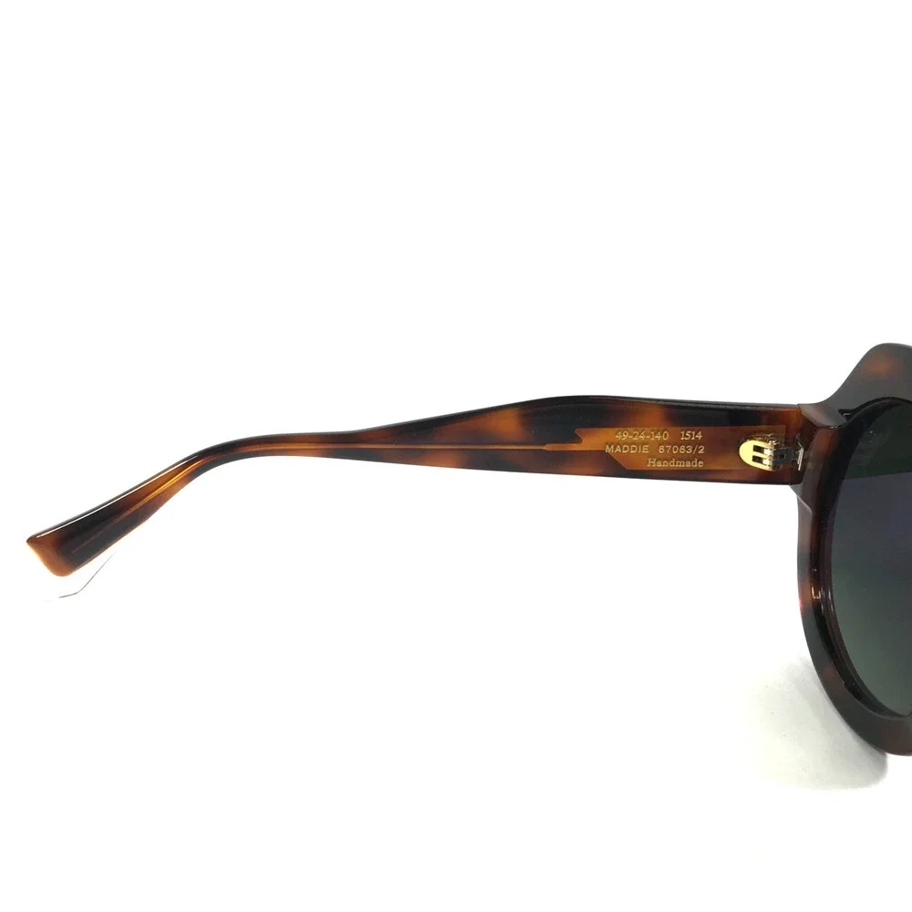 Gigi Studios Sunglasses MADDIE 67063/2 Tortoise Frames w/ Green Polarized Lenses